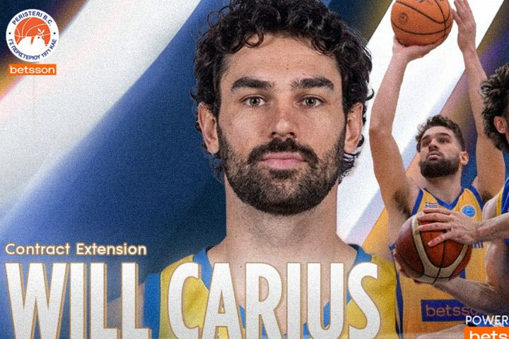 Περιστέρι Betsson: O Γουίλ Κάριους συνεχίζει στους Περιστεριώτες