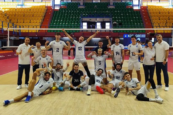 Ελλάδα – Κόσοβο 3-0: Με το δεξί η Εθνική βόλεϊ ανδρών στους Μεσογειακούς Αγώνες