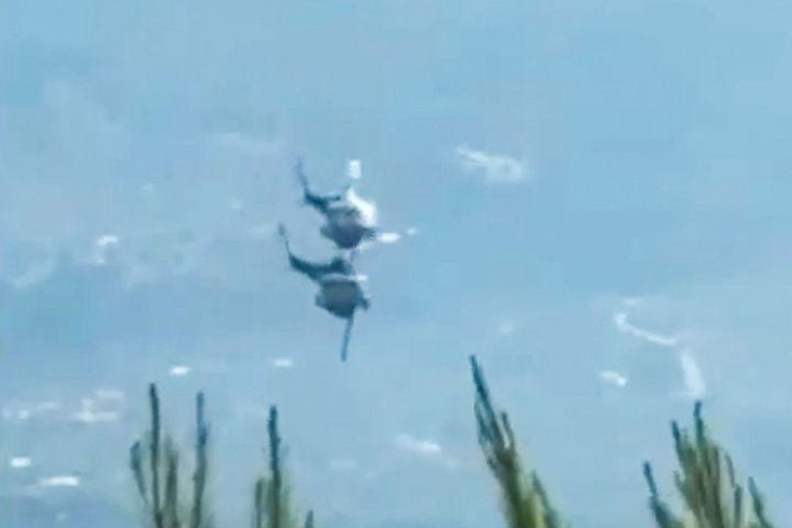 Δύο άτομα χωρίς τις αισθήσεις τους από τη σύγκρουση ελικοπτέρων στην Ψάθα