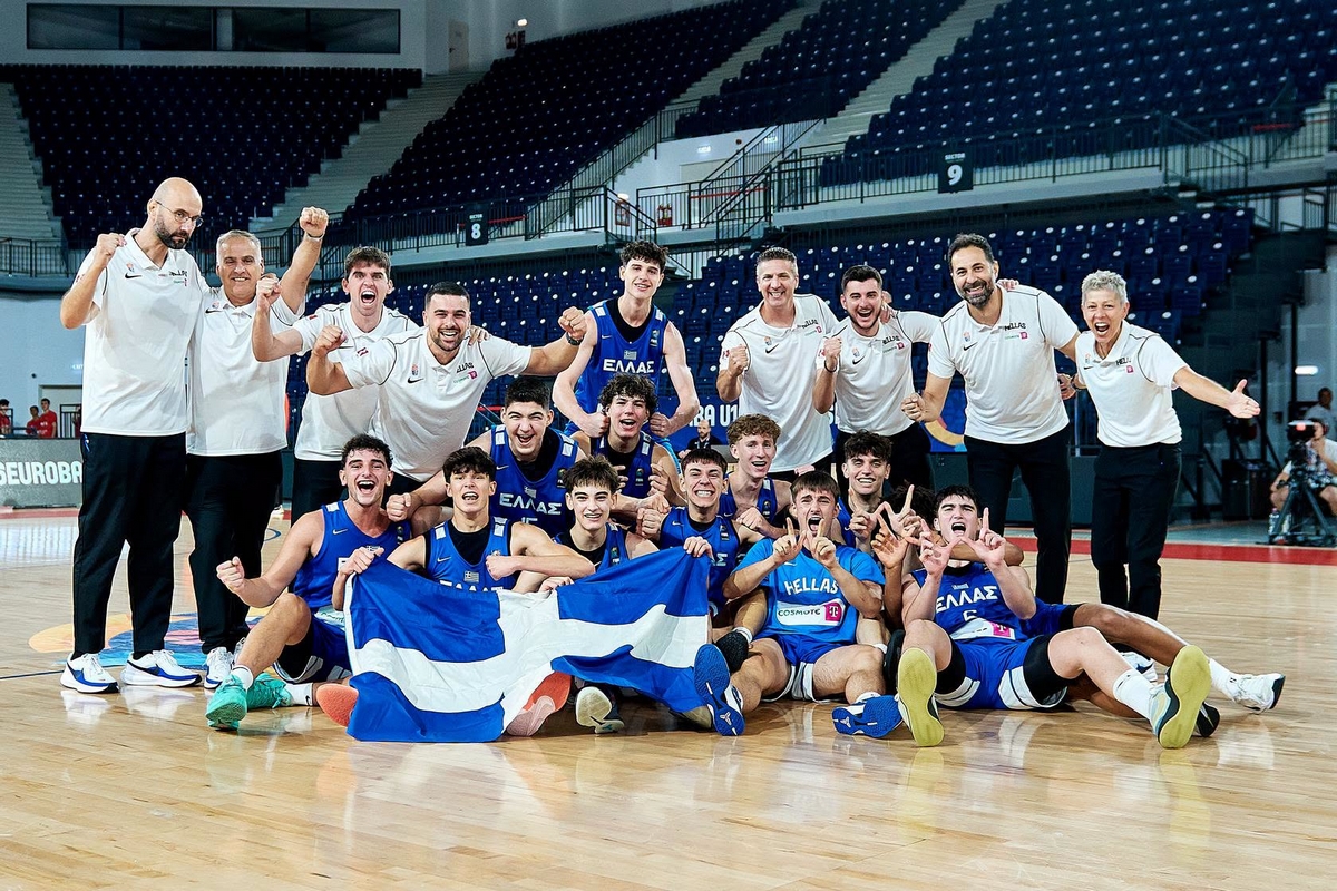 Η Εθνική Παίδων πανηγύρισε με την ψυχή της την πρόκριση στα προημιτελικά του EuroBasket U16                                          Η Εθνική Παίδων πανηγύρισε με την ψυχή της την πρόκριση στα προημιτελικά του EuroBasket U16
