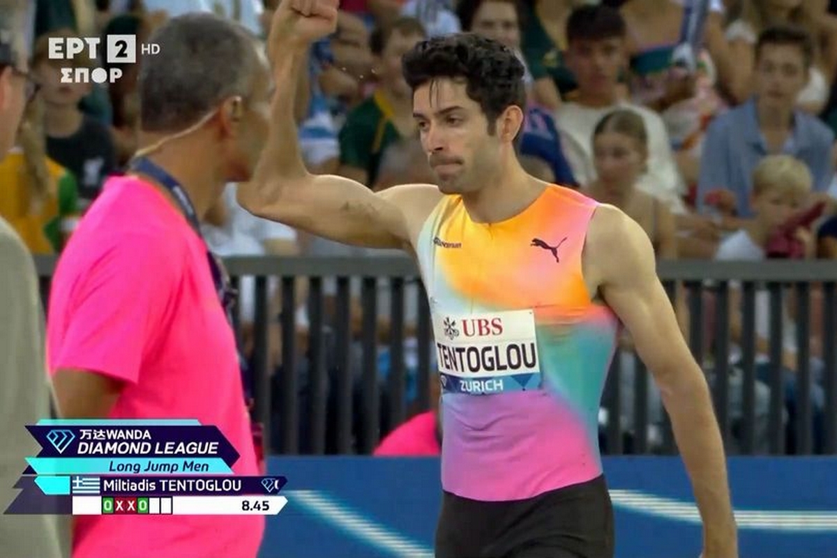 Ο Τεντόγλου πρώτος και στο Diamond League της Ζυρίχης με 8.45μ                                          Ο Τεντόγλου πρώτος και στο Diamond League της Ζυρίχης με 8.45μ