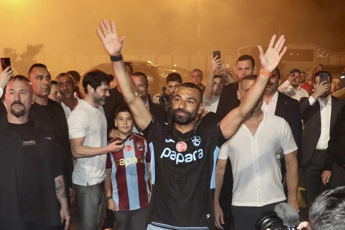 Ο Μοχάμεντ Σαλάχ στην άφιξη του στην Τραπεζούντα