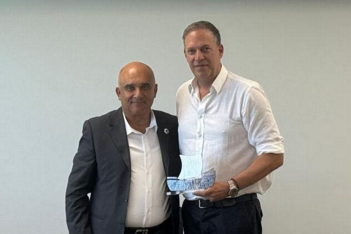Stoiximan GBL: Μελής και Ρεντζιάς υποδέχθηκαν τον πρόεδρο της Κυπριακής Ομοσπονδίας Καλαθοσφαίρισης