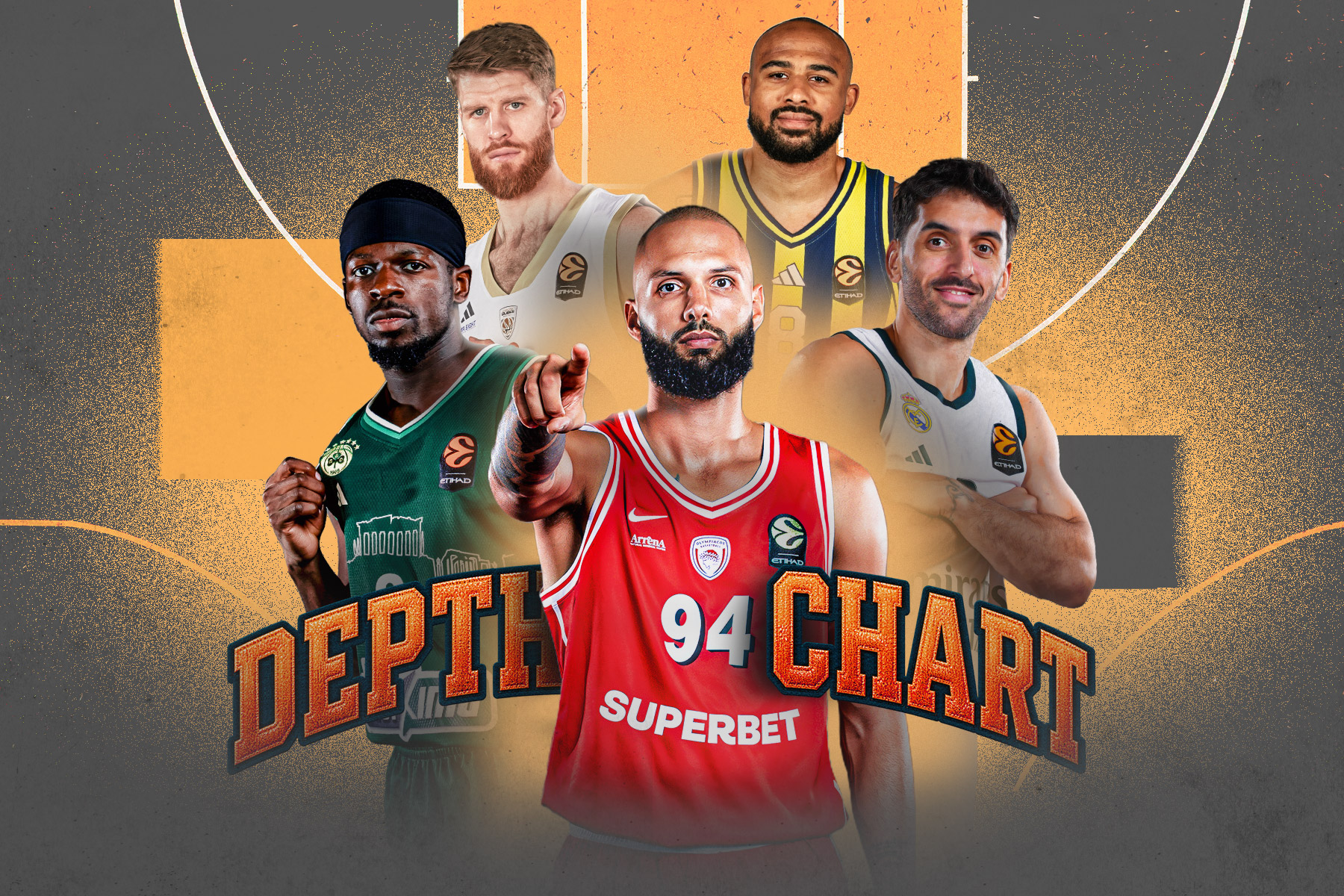Όλες οι μεταγραφικές κινήσεις και τα Depth Chart των 20 ομάδων της EuroLeague                                          Όλες οι μεταγραφικές κινήσεις και τα Depth Chart των 20 ομάδων της EuroLeague