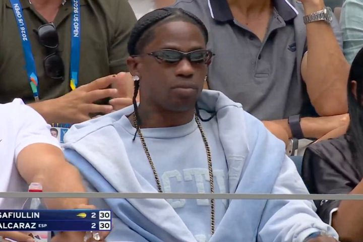 US Open: Ο Τράβις Σκοτ παρακολούθησε από το box την επιστροφή του Αλκαράθ