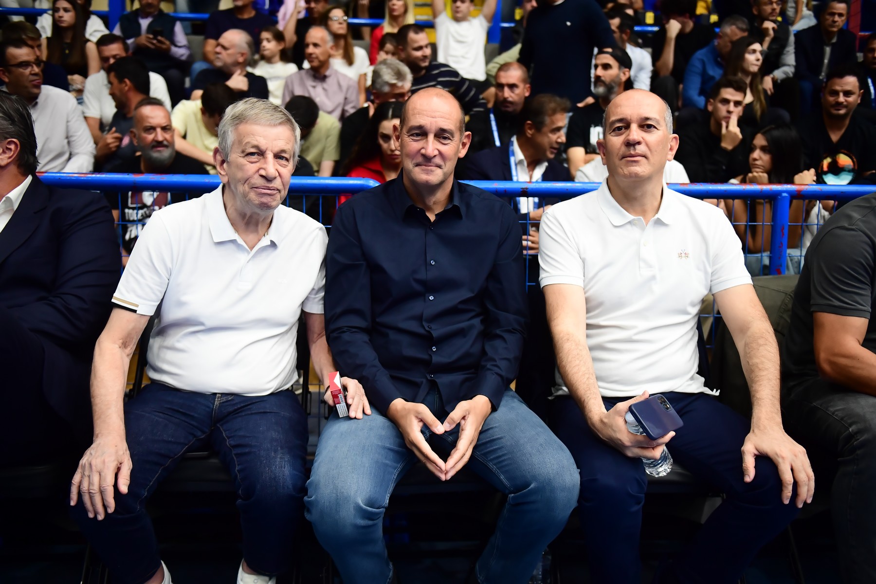 Οι πρόεδροι του Ολυμπιακού, Παναγιώτης και Γιώργος Αγγελόπουλος, στο "Ανδρέας Παπανδρέου" για τον τελικό του Stoiximan Super Cup                                          Οι πρόεδροι του Ολυμπιακού, Παναγιώτης και Γιώργος Αγγελόπουλος, στο "Ανδρέας Παπανδρέου" για τον τελικό του Stoiximan Super Cup