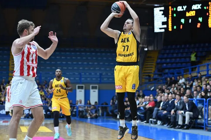Το πρώτο καλάθι του Ερτέλ με τη φανέλα της ΑΕΚ
