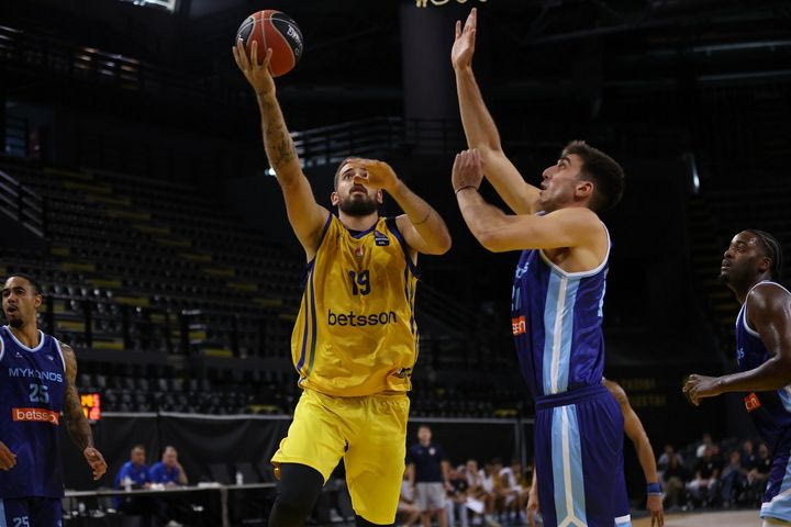 Περιστέρι Betsson – Μύκονος Betsson 80-76: Φιλική νίκη για τους Περιστεριώτες, πριν την έναρξη της Stoiximan GBL