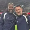 Μια εικόνα, χιλιάδες αναμνήσεις με άρωμα Παναθηναϊκού: Καραγκούνης και Σισέ ξανά μαζί