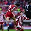 Η κεφαλιά του Ζότα Σίλβα για το 1-0 του Ολυμπιακού κόντρα στην Καλαμάτα