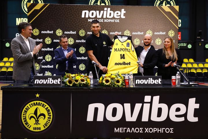 Η Novibet Μεγάλος Χορηγός της ΚΑΕ Μαρούσι για τα επόμενα δύο χρόνια