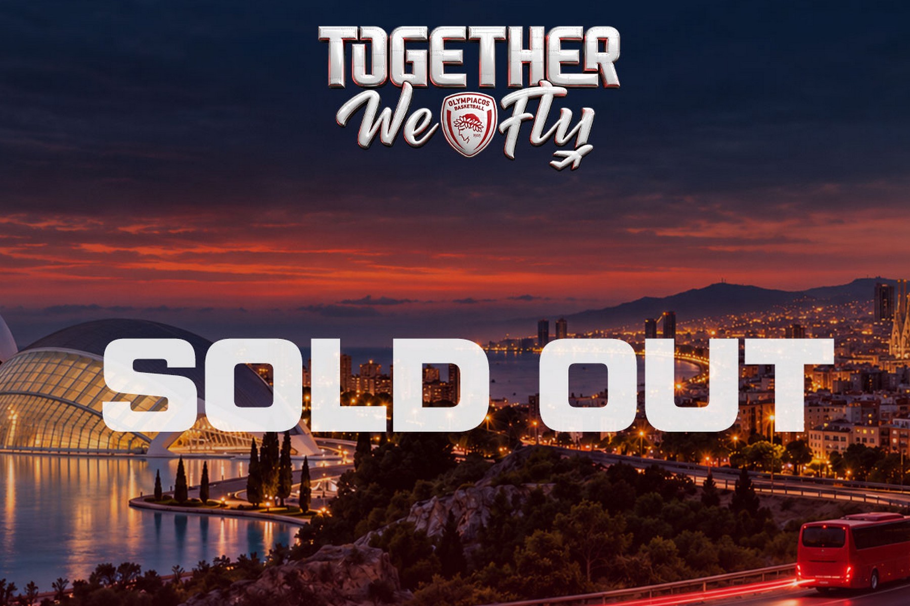 Ο Ολυμπιακός ανακοίνωσε sold out για το ταξίδι σε Βαλένθια και Βαρκελώνη                                          Ο Ολυμπιακός ανακοίνωσε sold out για το ταξίδι σε Βαλένθια και Βαρκελώνη