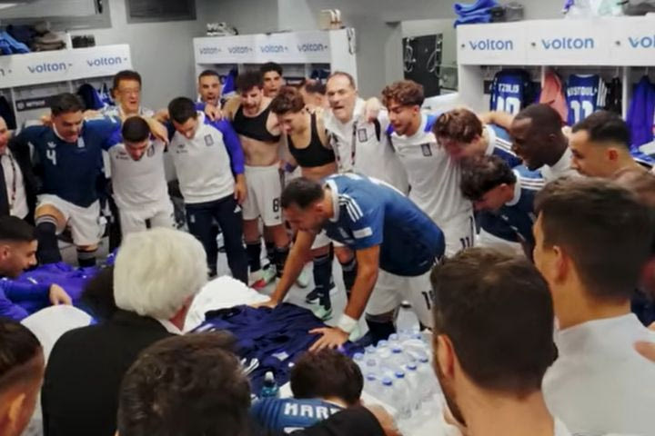 Η αρχηγική ομιλία του Βαγγέλη Παυλίδη πριν το ματς της Εθνικής Ελλάδας κόντρα στην Ολλανδία